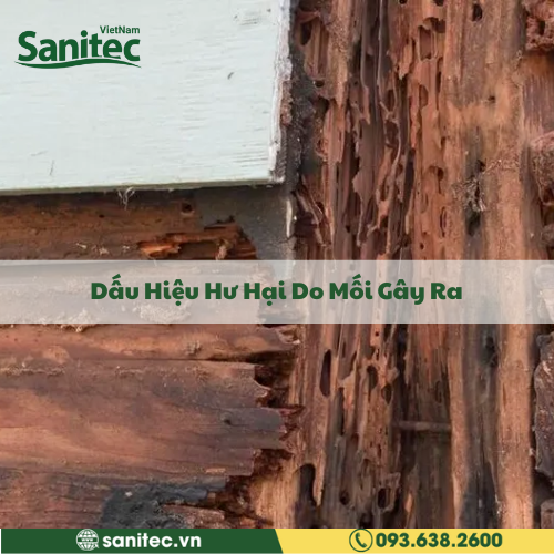 Dấu Hiệu Hư Hại Do Mối Gây Ra